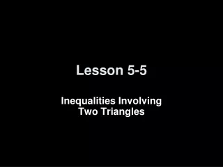 Lesson 5-5