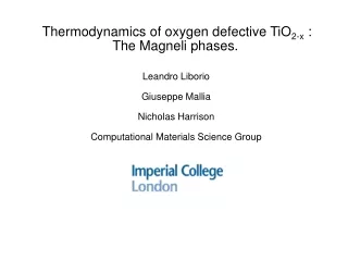 Thermodynamics of oxygen defective TiO 2-x  : The Magneli phases.