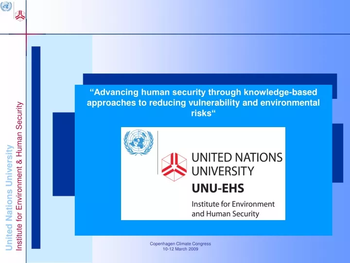 advancing human security through knowledge based