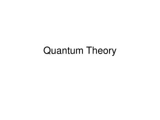 Quantum Theory