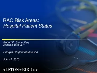 RAC Risk Areas: Hospital Patient Status