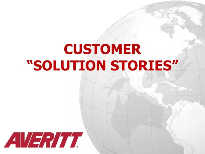 customer solution stories