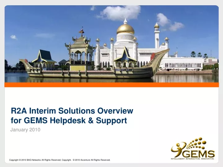 r2a interim solutions overview for gems helpdesk support