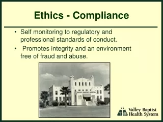 Ethics - Compliance