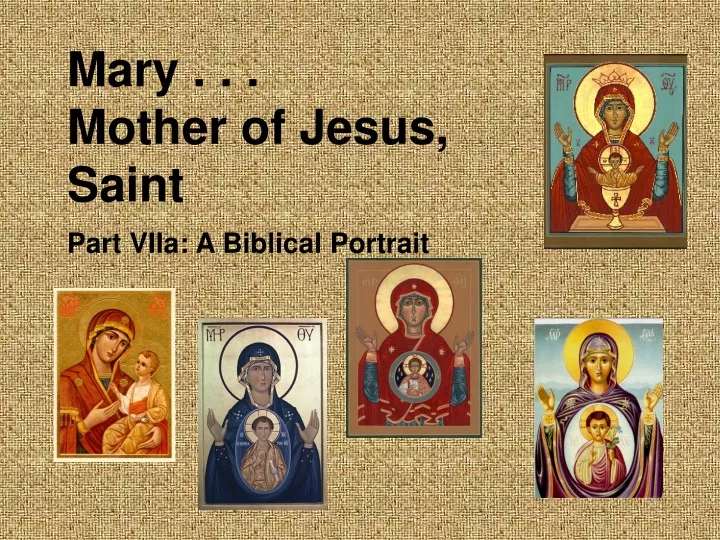 mary mother of jesus saint