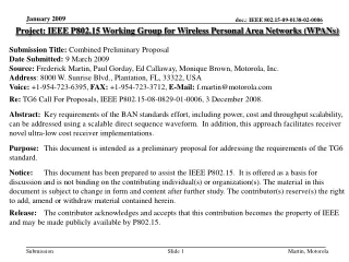 Project: IEEE P802.15 Working Group for Wireless Personal Area Networks (WPANs)