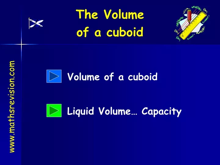 the volume of a cuboid