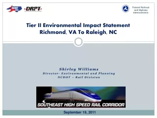 Tier II Environmental Impact Statement  Richmond, VA To Raleigh, NC