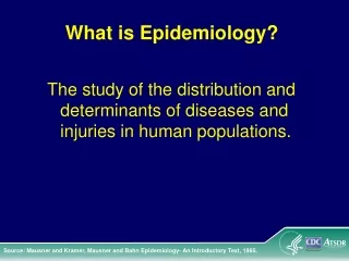 what is epidemiology