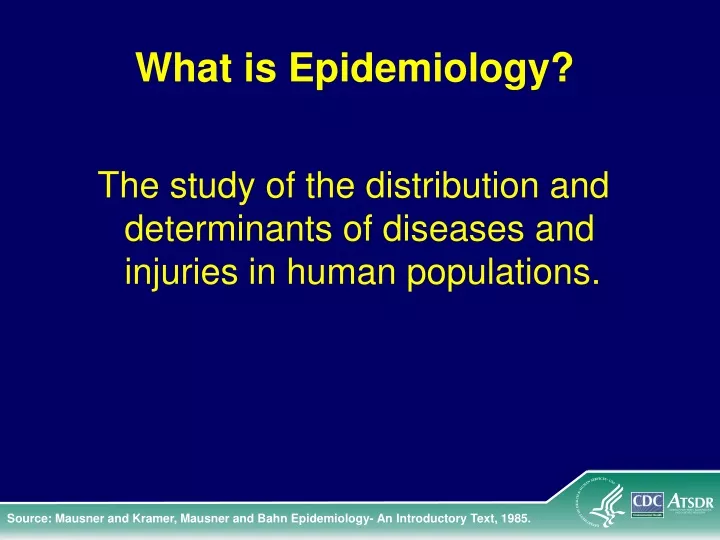 what is epidemiology