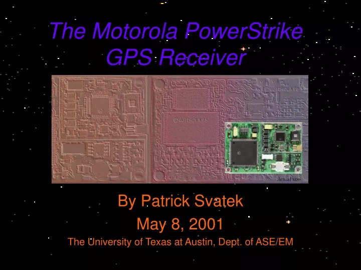 the motorola powerstrike gps receiver