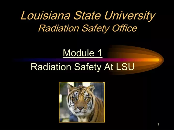 louisiana state university radiation safety office