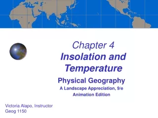 Chapter 4  Insolation and Temperature