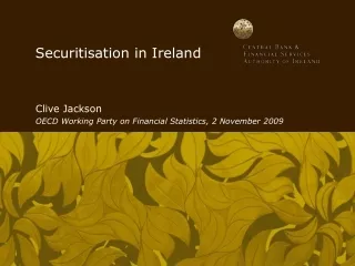 Securitisation in Ireland