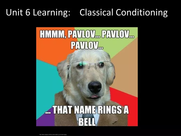 unit 6 learning classical conditioning