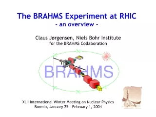 The BRAHMS Experiment at RHIC - an overview -