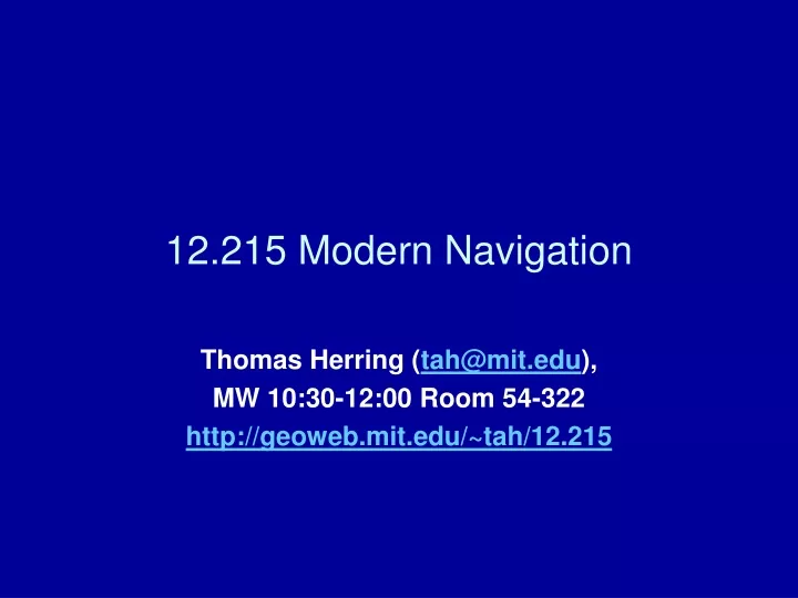 12 215 modern navigation