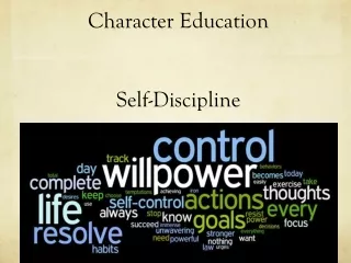 Character Education Self-Discipline
