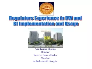 regulators experience in dw and bi implementation