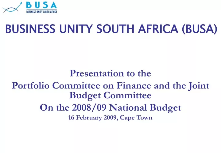 business unity south africa busa