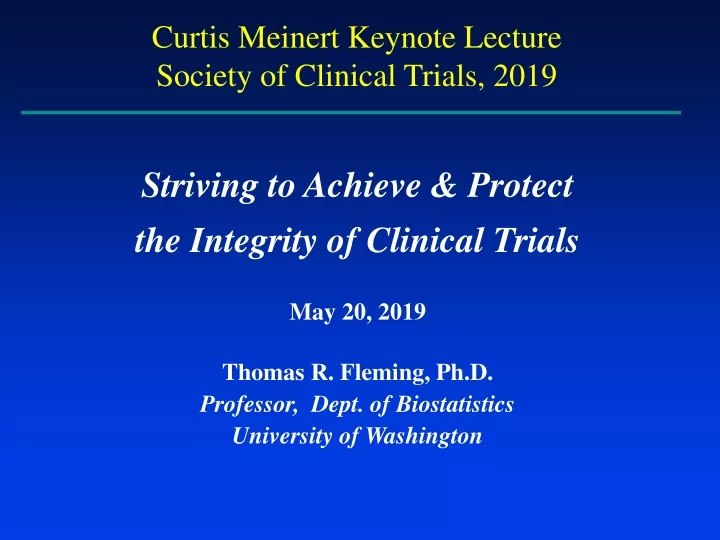 curtis meinert keynote lecture society