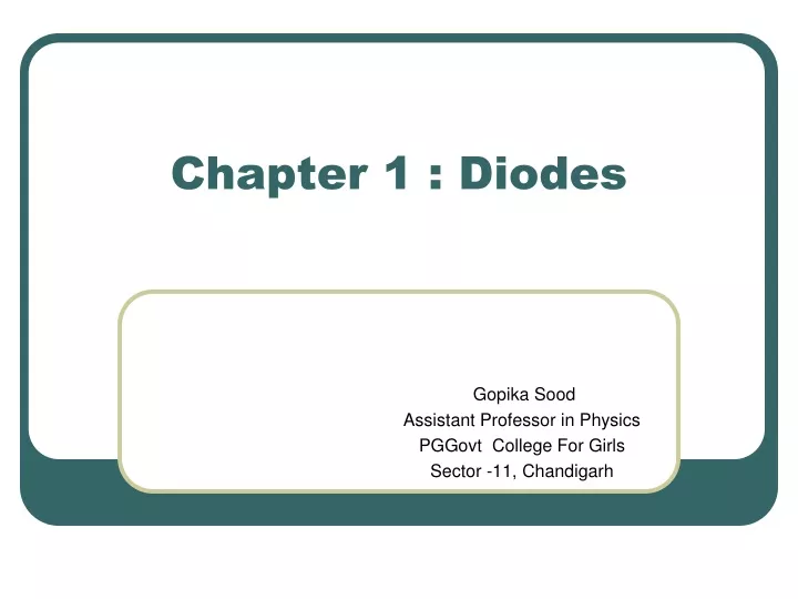 chapter 1 diodes