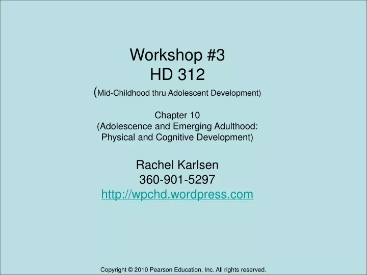 workshop 3 hd 312 mid childhood thru adolescent