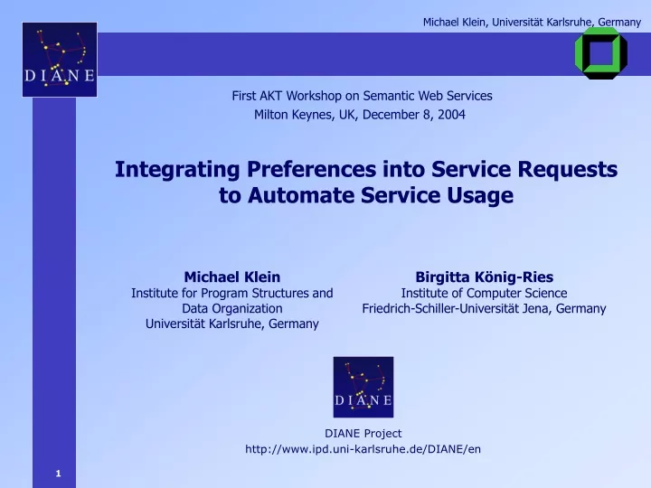 first akt workshop on semantic web services