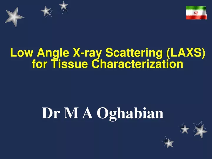 low angle x ray scattering laxs for tissue characterization