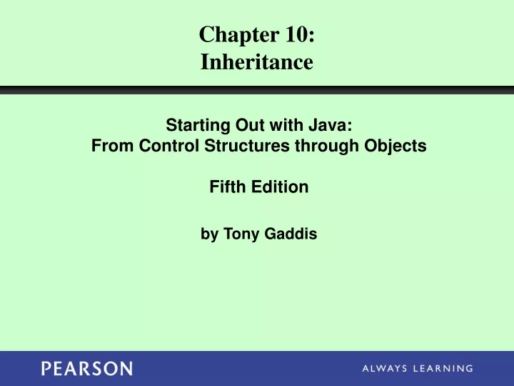 chapter 10 inheritance