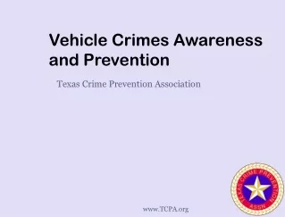 Vehicle Crimes Awareness and Prevention