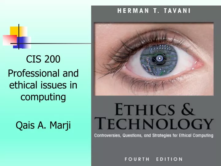 cis 200 professional and ethical issues