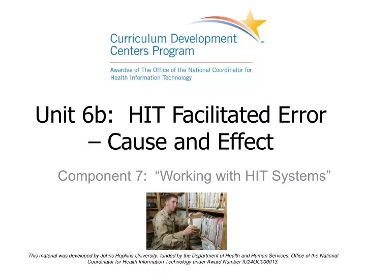 unit 6b hit facilitated error cause and effect
