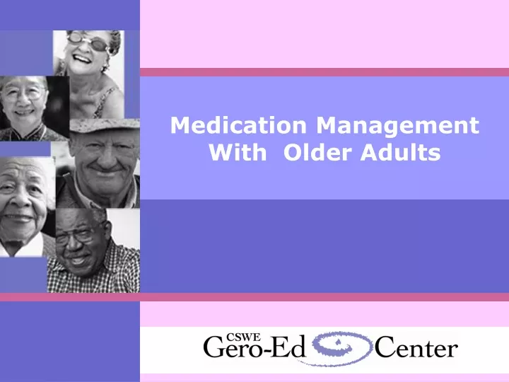 medication management with older adults