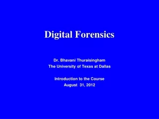 Digital Forensics