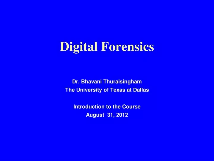 digital forensics