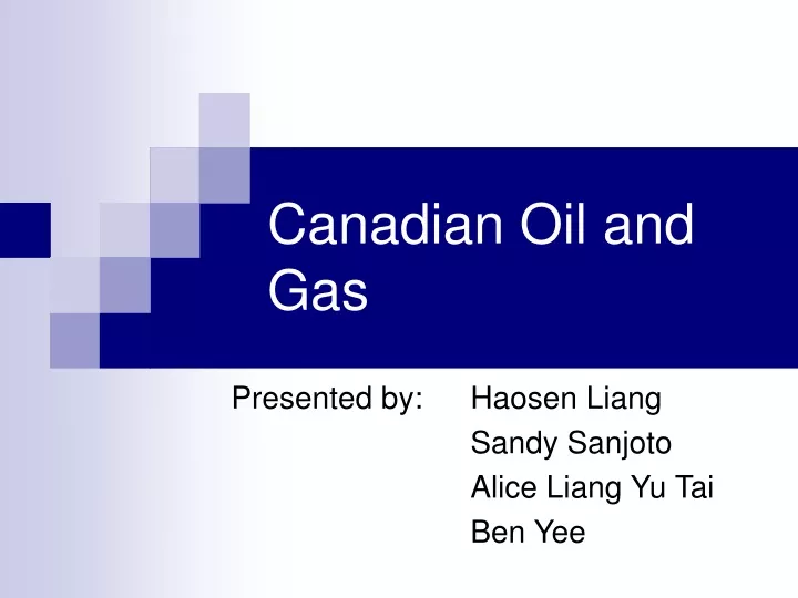 canadian oil and gas
