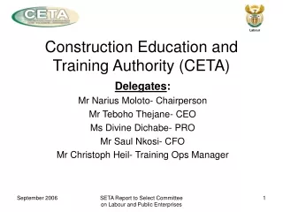 Construction Education and Training Authority (CETA)