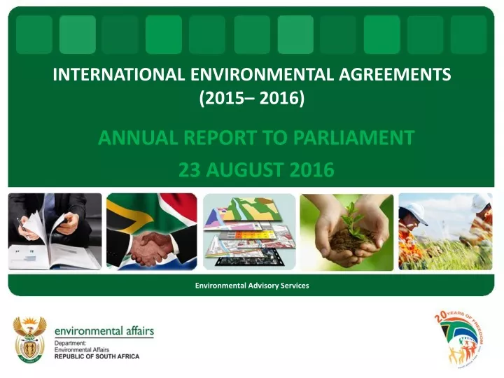 international environmental agreements 2015 2016