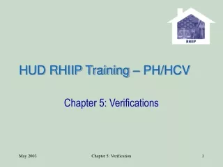 HUD RHIIP Training – PH/HCV