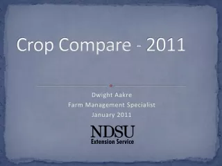 Crop Compare - 2011