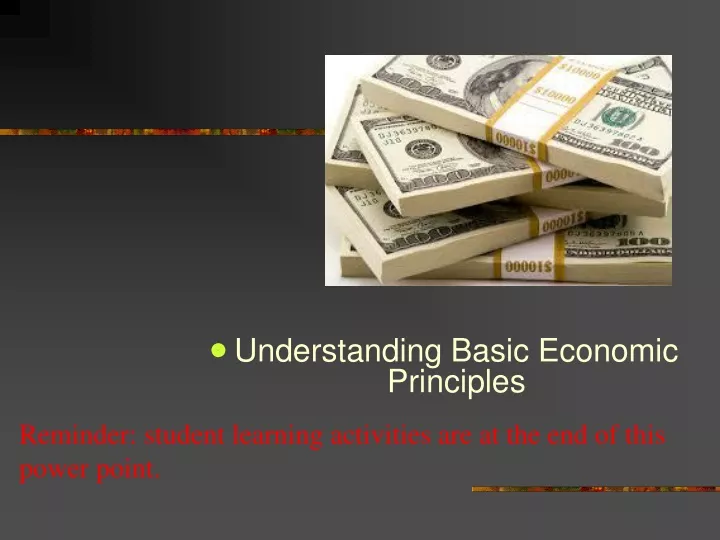 understanding basic economic principles