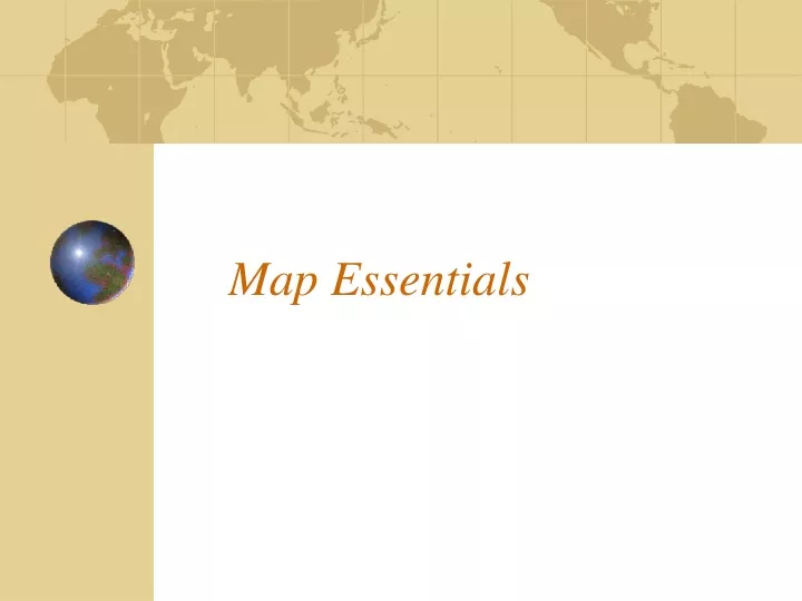 map essentials