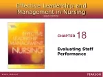 Evaluating Staff Performance - slide 1