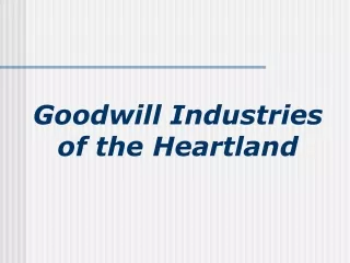 Goodwill Industries  of the Heartland