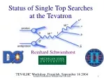 Status of Single Top Searches  at the Tevatron