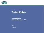 Testing Update - slide 1