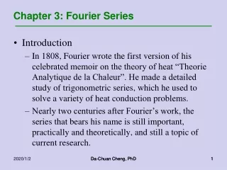 Chapter 3: Fourier Series