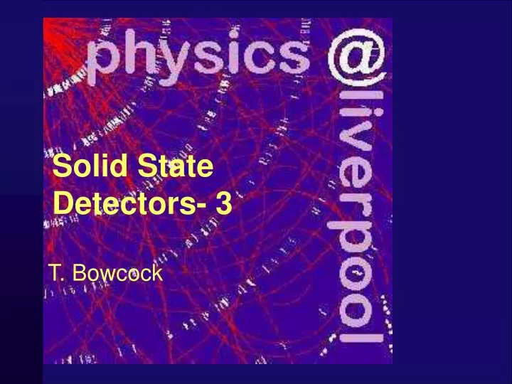 solid state detectors 3