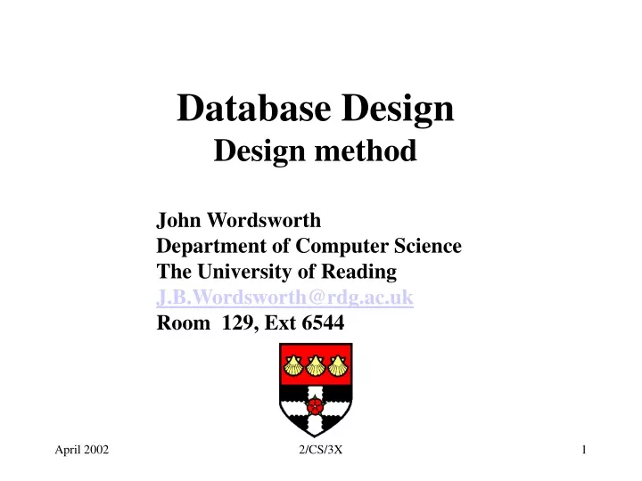 database design design method
